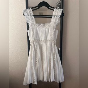Free people white mini dress
